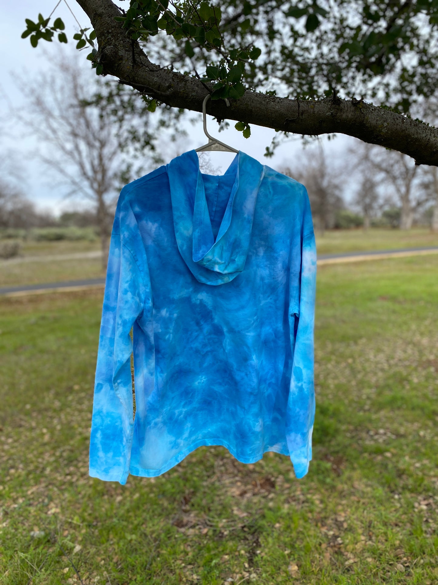 My Beloved-Womens Lightweight Hand-Dyed Hoodie Sweatshirt