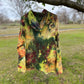 Brave Hearted Womens Lightweight Hand-Dyed Hoodie Sweatshirt