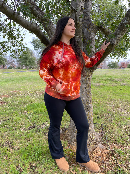 Lioness-Womens Hand-Dyed Hoodie Sweatshirt