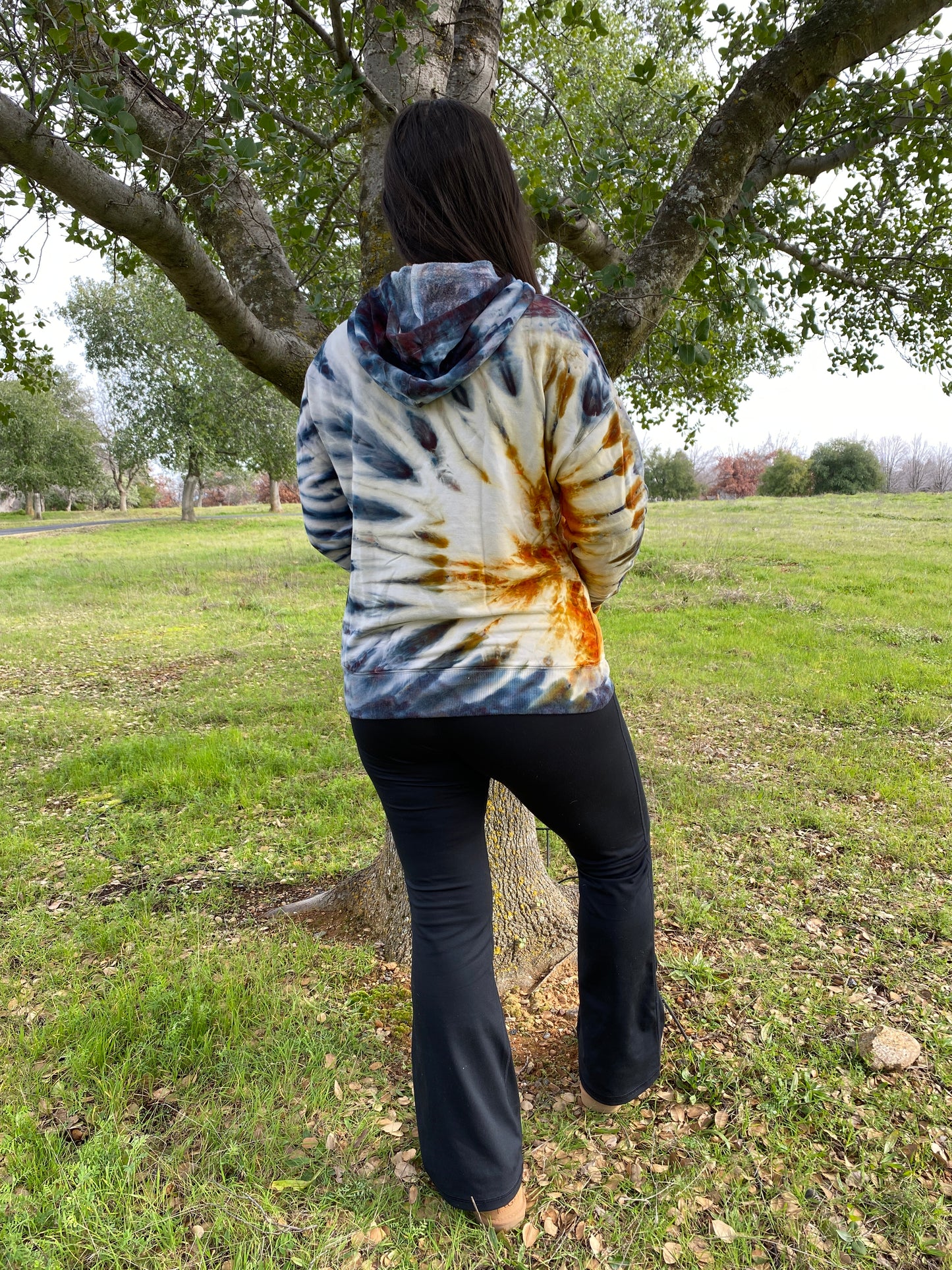 Heavens Starburst Womens Hand-Dyed Sweatshirt